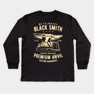 Blacksmith or Metal Forage Kids Long Sleeve T-Shirt